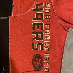 Long Sleeve SF 49ers Rework crop Top